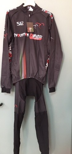 COMPLETO CICLISMO INVERNALE EVOLUTION BIKES BY GIANNINI colore NERO | eBay