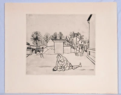 Hermann Teuber: Radierung handsigniert - Bild 1 von 4