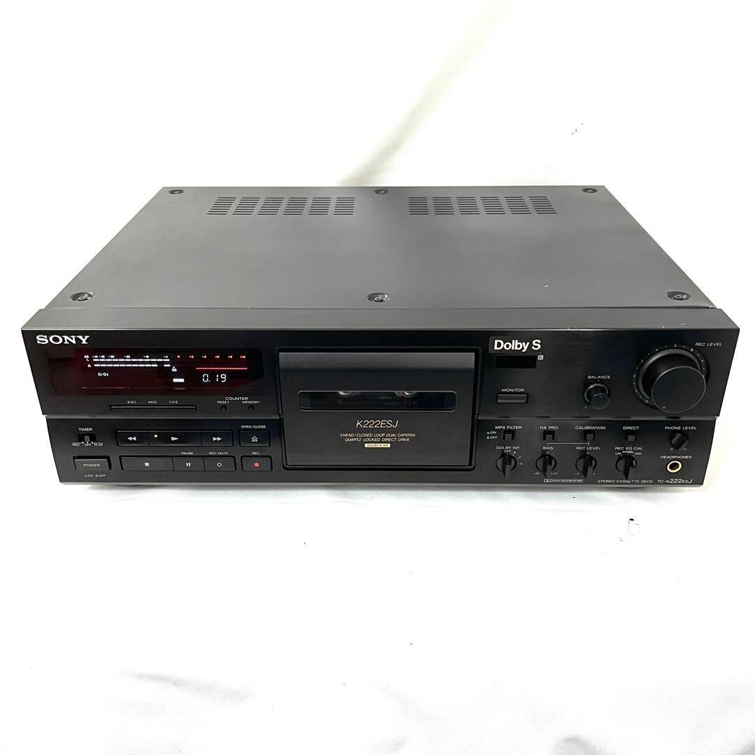 SONY Sony TC-K222ESJ Cassette deck with noise reduction system 