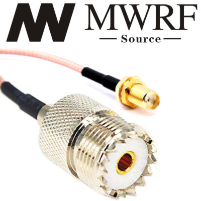 6'' SMA Female to UHF Female SO239 RG316 Cable; US Stock