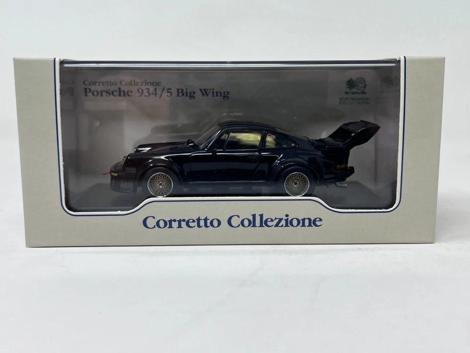 1/43 Kyosho Porsche 934/5 Big Wing (negro) Corretto Collezione #03174BK (e43) Foto 4 de 4
