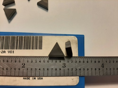 VALENITE TPMR-221-2A VO1 INSERTI IN CARBURO, 10 PEZZI, MADE IN USA - Foto 2 di 5