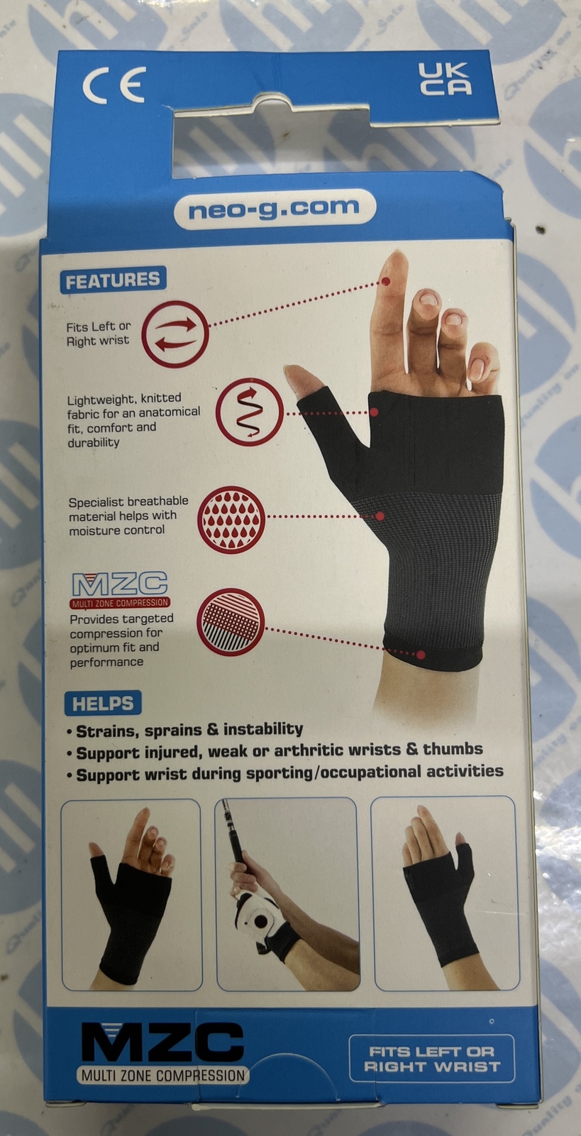 Neo G Airflow Wrist Support - Class 1 Medical Device: Size M X 1  