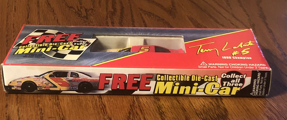 Minicar de carreras Kellogg's 1997 de colección Terry Labonte Car #5 en caja original Foto 2 de 4