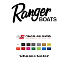 Ranger Boats Fishing Vinyl Decal Sticker Truck Window Boat - All Colors & Sizes