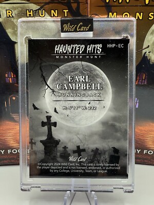 Wild Card Haunted Hits Earl Campbell 3/3 | eBay