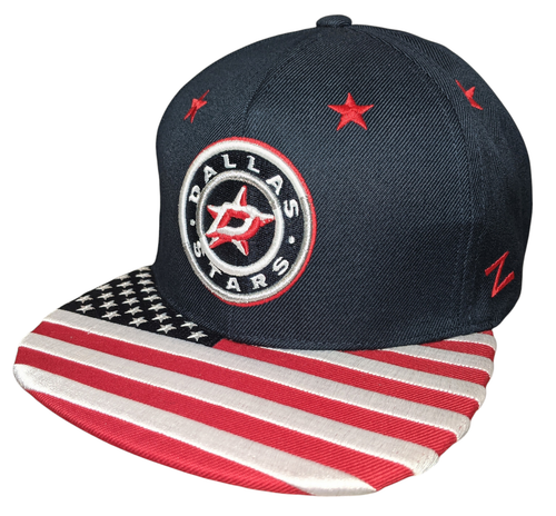 Zephyr DALLAS STARS Hat Patriotic Flag Stars Stripes Snapback Hangar Exclusive - Picture 2 of 12