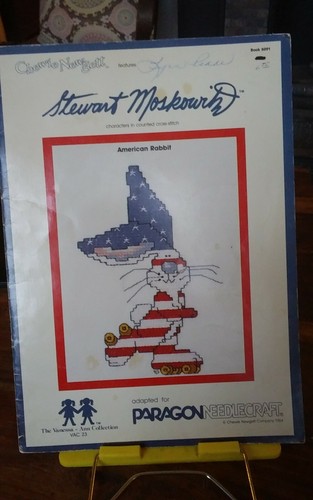 Vtg counted cross stitch charts Paragon Stewart Moskowitz American ...