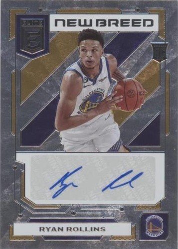 Ryan Rollins 2022 NBA Hoops Rookie Ink #RI-RYR Auto Rc Autograph 