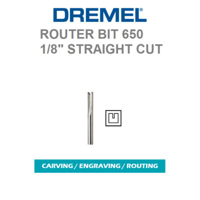 NEW AUTHENTIC DREMEL 650 ROUTER BIT HIGH GRADE STEEL, HIGH SPEED CUTTER ...