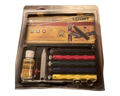 Lansky Deluxe Controlled-Angle  5-Stone Knife Sharpening System