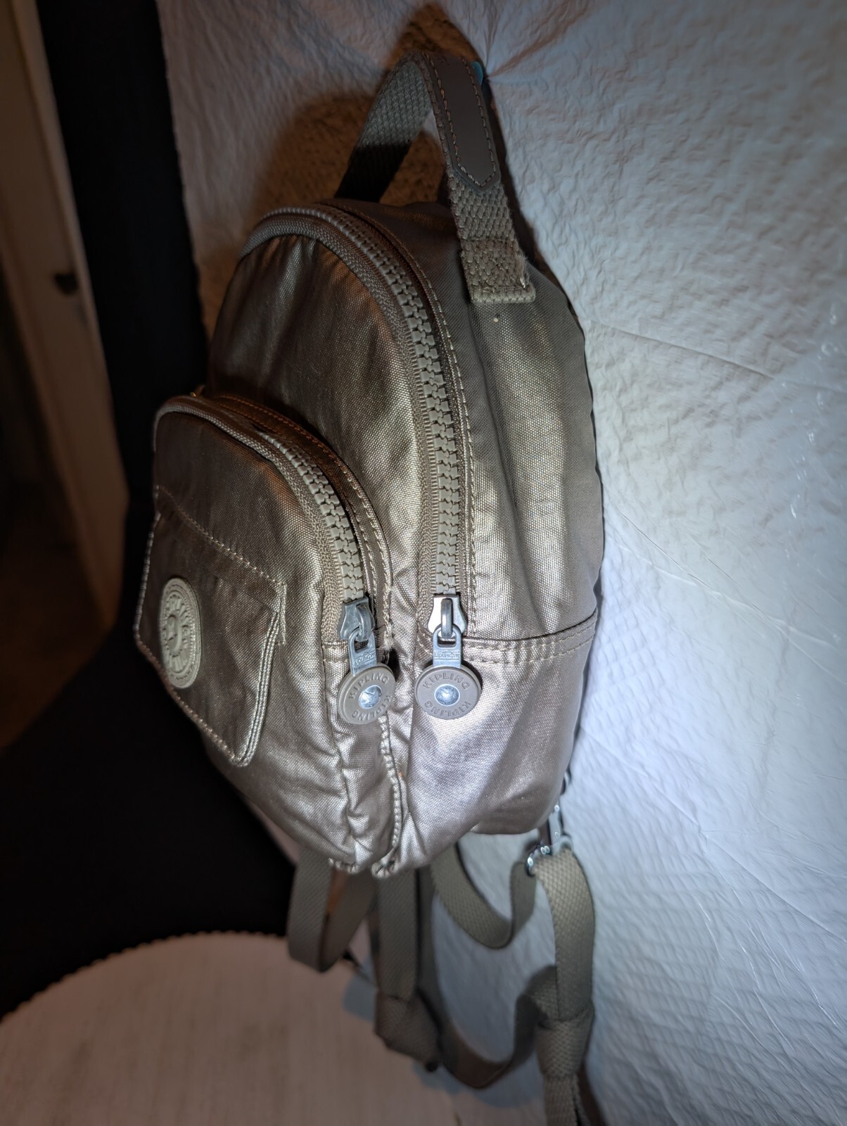 Kipling Mini Backpack Metallic Gold - image 2