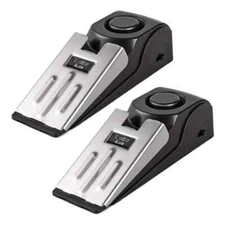 2 NEW SafetyVital Portable Wireless Security Door Stopper w/ Alarm   12