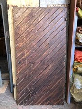 2 vecchie porte in legno di rovere e larice porta rustica da cantina con chiave