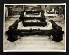 1958 ACF Industries Train Trucks Carriage Car Privy Assembly Line VTG Photo