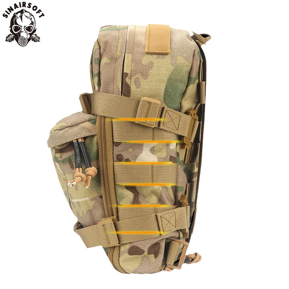 Mini paquete táctico de hidratación portador de botellas de agua mochila bolsa Molle de asalto Foto 4 de 4