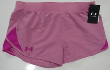 Under Armour Girls Youth UA Fly-By Loose Pink Shorts Xlarge Nwt