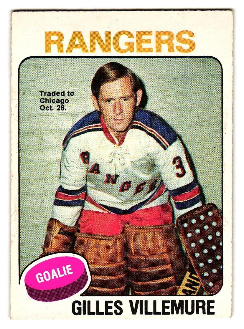 1975-76 O-Pee-Chee #379 Gilles Villemure New York Rangers OPC SKU#VS1118