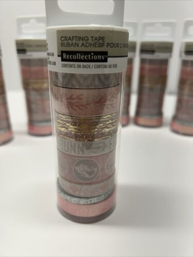 Washi Tape LOT of 8 Rolls Each Has 8 Pieces Recollections Crating Tape