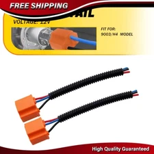 Extension Wire Pigtail Female Ceramic S H4 9003 Two Harness Head Light Socket