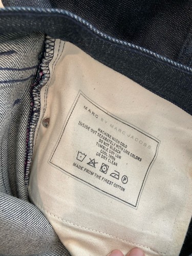 MARC by Marc Jacobs Uniform Fit Blue Selvedge Jeans 32x34 - Imagen 6 de 8