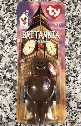 TY Beanie Baby, McDonald’s Original 1999 Vintage “Britannia The Bear”, NEW