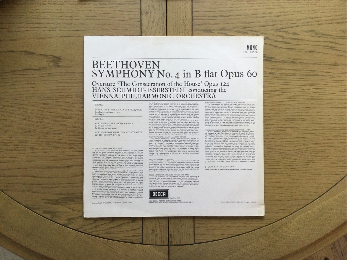 Hans Schmidt-Isserstedt Vienna Philharmonic: Beethoven Symphony