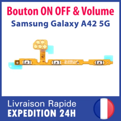 Samsung Galaxy A42 5G A426B nappe bouton démarrage Power allumage ON/OFF+Volume