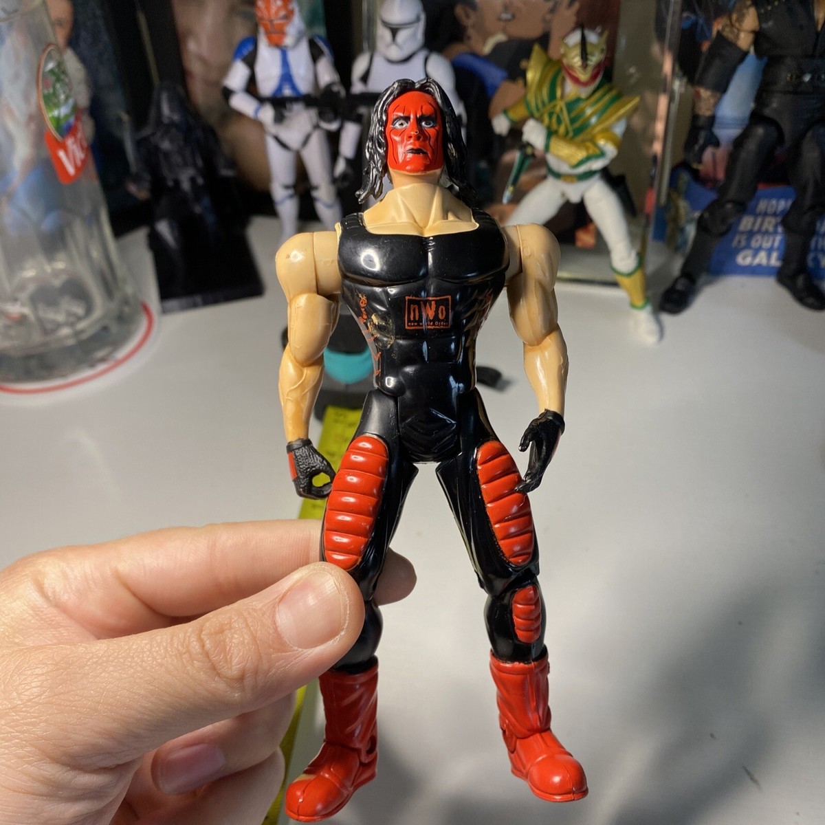 プロレスフィギュアセット③ RED&BLACK nWo WCW WWE WWF WCW Red and Black Attack Eric Bischoff Kevin Nash Hollywood