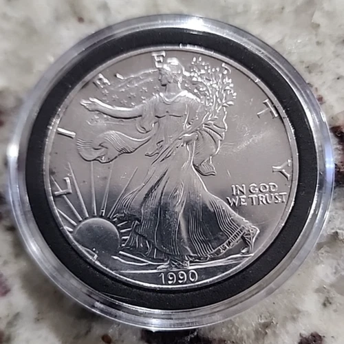 1990 American Silver Eagle Uncirculated 1oz .999 Fine Silver