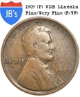 1909 (P) VDB Lincoln Wheat Cent Penny 1c - FINE/VERY FINE (F/VF)