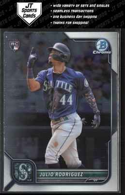 2022 Bowman Chrome Julio Rodriguez 48 RC Seattle Mariners