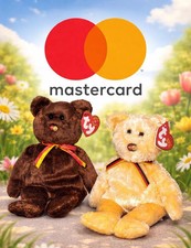 TY Beanie Baby - MC MASTERCARD Bear Credit Card Exclusive MWMTs