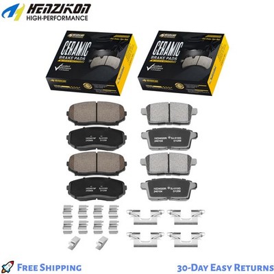 Front Rear Ceramic Brake Pads & Hardware Ford Edge Lincoln MKX Mazda CX-7 CX-9 ~