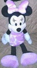 Disney "Minnie Mouse" Soft Pink Plushie Toy Large 20" Tall/Clean Preowned
