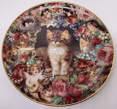 DANBURY MINT - BILD PURRFECT - VIKTORIANISCHE KATZEN - VICTORIA HOWARD - LTD ED PLATTE