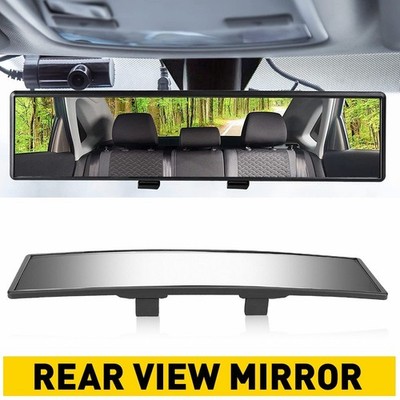 Car Universal 270MM Rear View Wide Angle Convex Clear Rearview Mirror Click On