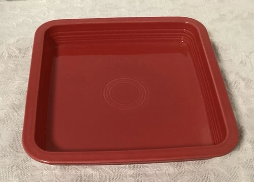 Fiesta Ware Rare Napkin Utility Tray Scarlet
