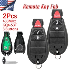 2 For 2014 2015 2016 2017 2018 Jeep Cherokee Remote Control Car Key Fob 3 Button