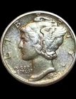 1942 - 10C Mercury Dime / 90% Silver Coin.