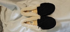 Floopi Women's Melani Moccasin Faux Suede Slippers Size 10 NEW