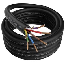 7 Way Trailer Wire Heavy-Duty 14 Gauge Copper Clad Aluminum Cable, 14AWG 7 25FT