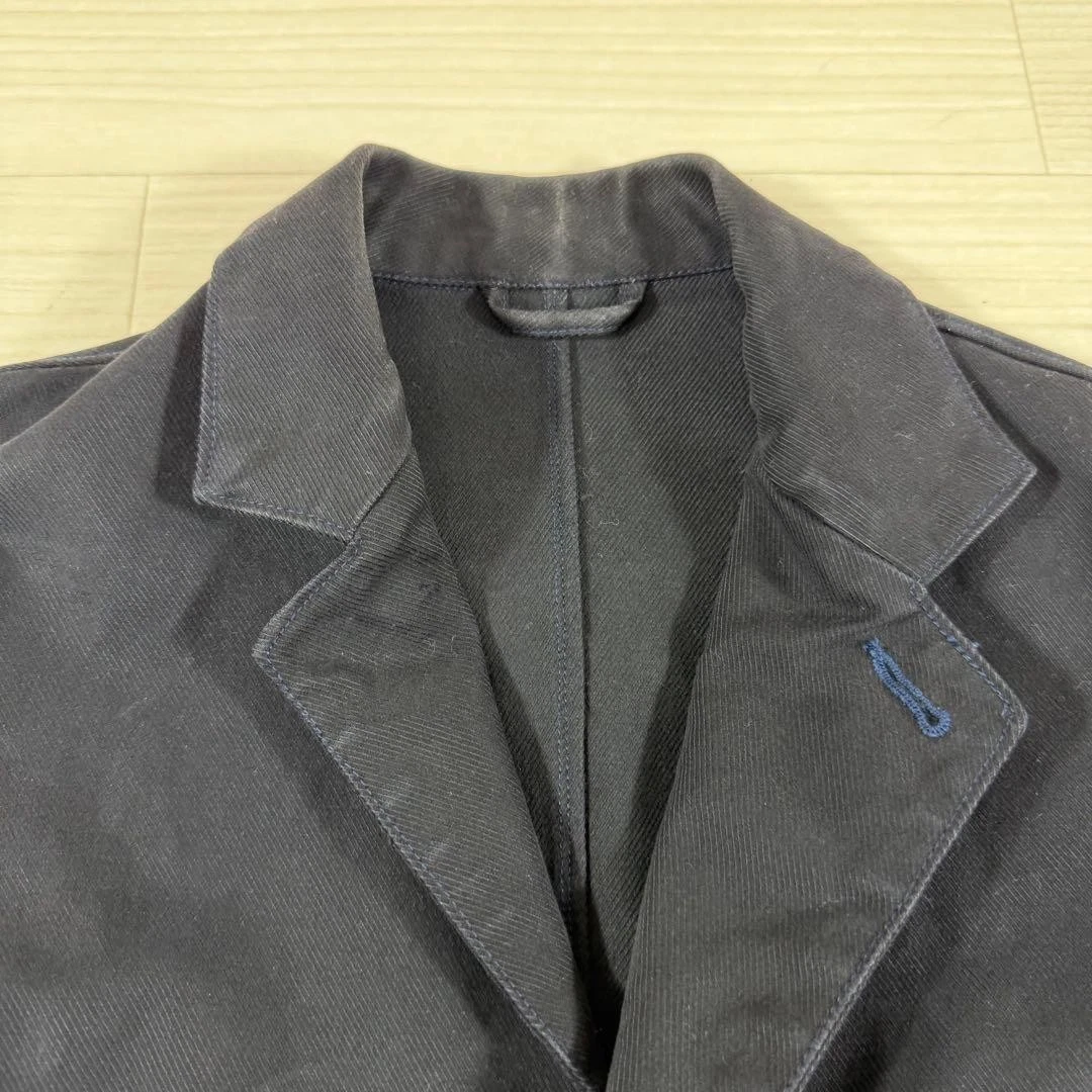 45rpm Cotton Tailored Jacket Navy R Embroidery Men’s Excellent condition JPN image 2