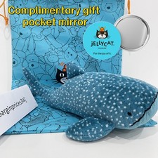 Jellycat Gobfrey Whale Shark 40cm - with Tags & Gift Bag +Complimentary Mirror