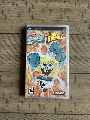 SEALED Spongebob Squarepants The Yellow Avenger PSP (PlayStation Portable 2006)