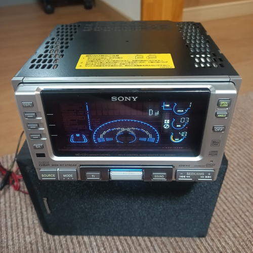 Rare Sony WX-6000MD 2DIN CD MD w/Remote Tested Working JP - Picture 5 of 10