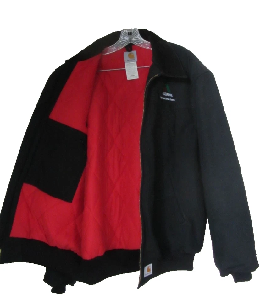 Vintage Carhartt J13 Black Santa Fe Bomber Jacket Men's Size XL EUC - Image 3 of 4