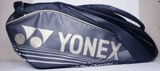 Yonex Tour Edition Tennis Bag 6 Racket Black/Gold Neon Green Lining Backpack