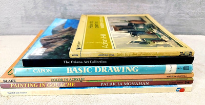 6x Art Watercolour Painting Books Job Lot Educational Artist Techniques Bundle