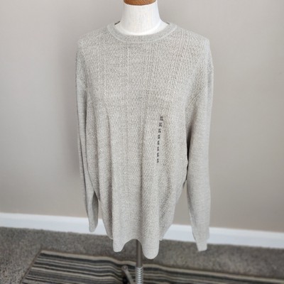 NWT Mens $55 XXL DOCKERS kHAKI CREWNECK SWEATER G2